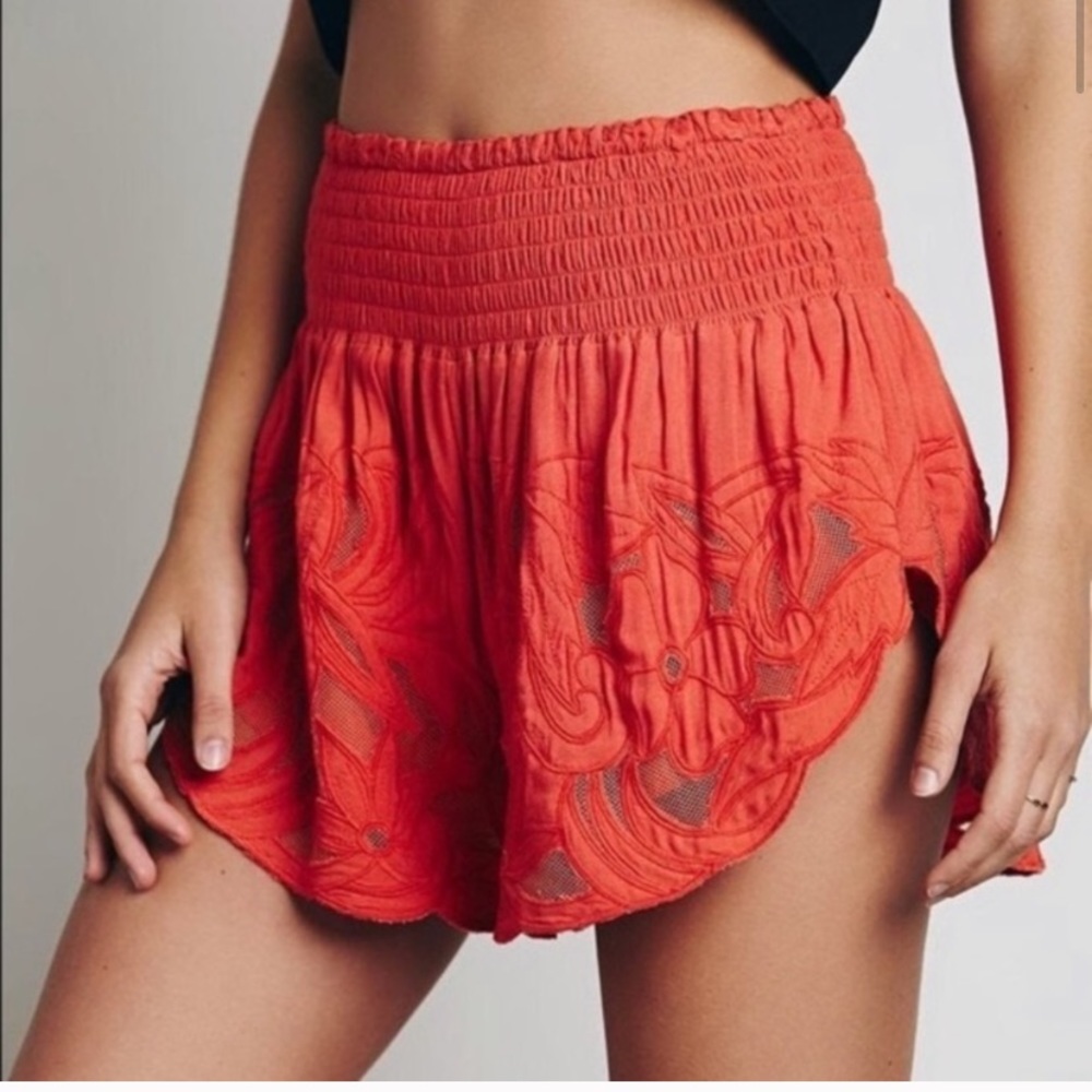 Free people orange shorts